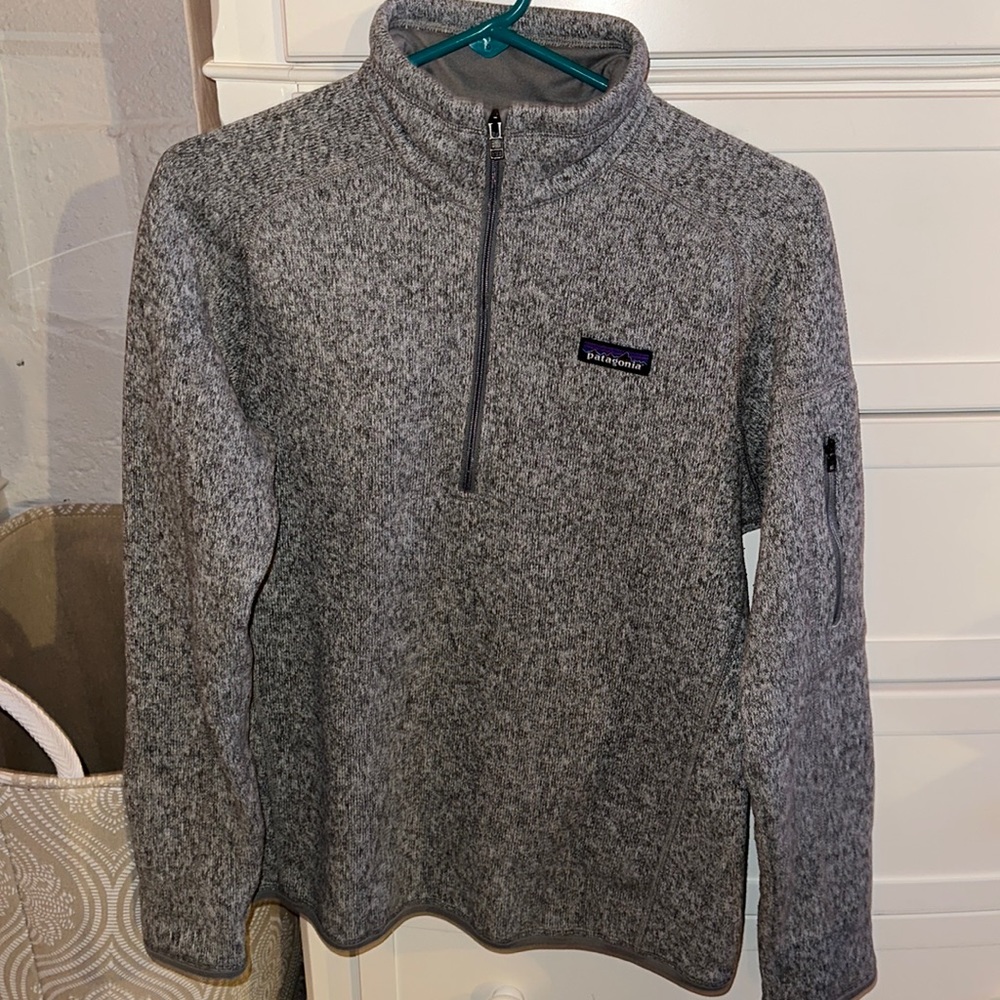 Grey quarter zip Patagonia Fleece